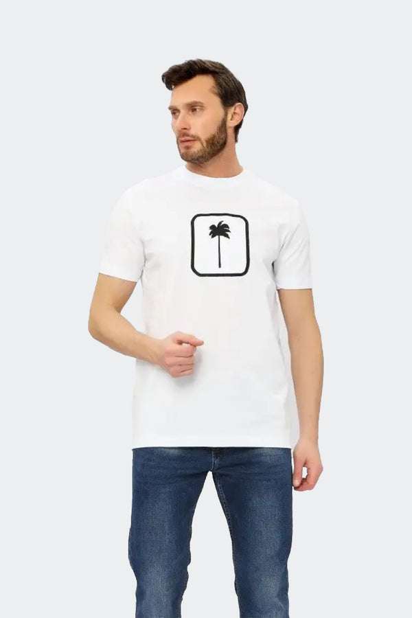 Palm Tree T-Shirt-White