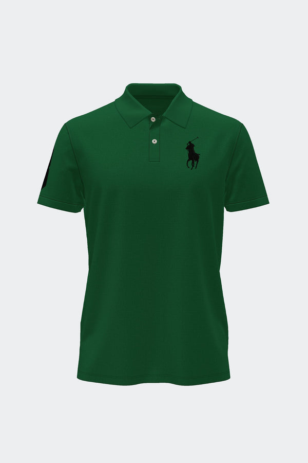 Signature Republica Embroidered Polo Shirt-Green
