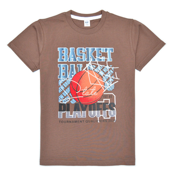 Basket-Ball T-Shirt- Brown