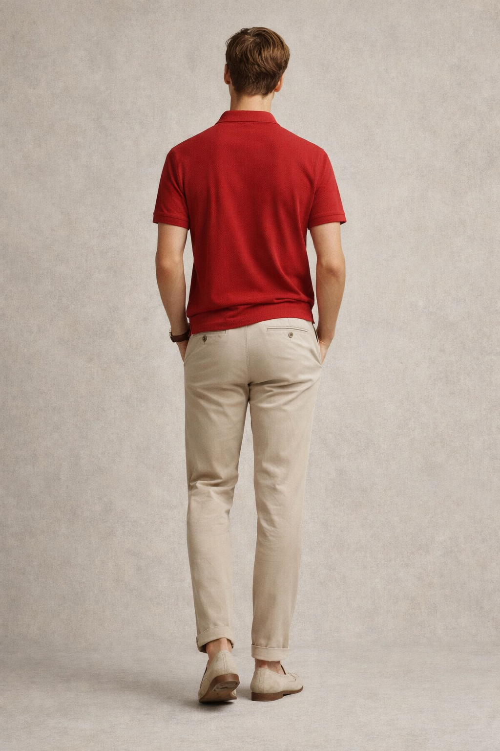 Signature Polo Shirt-Red