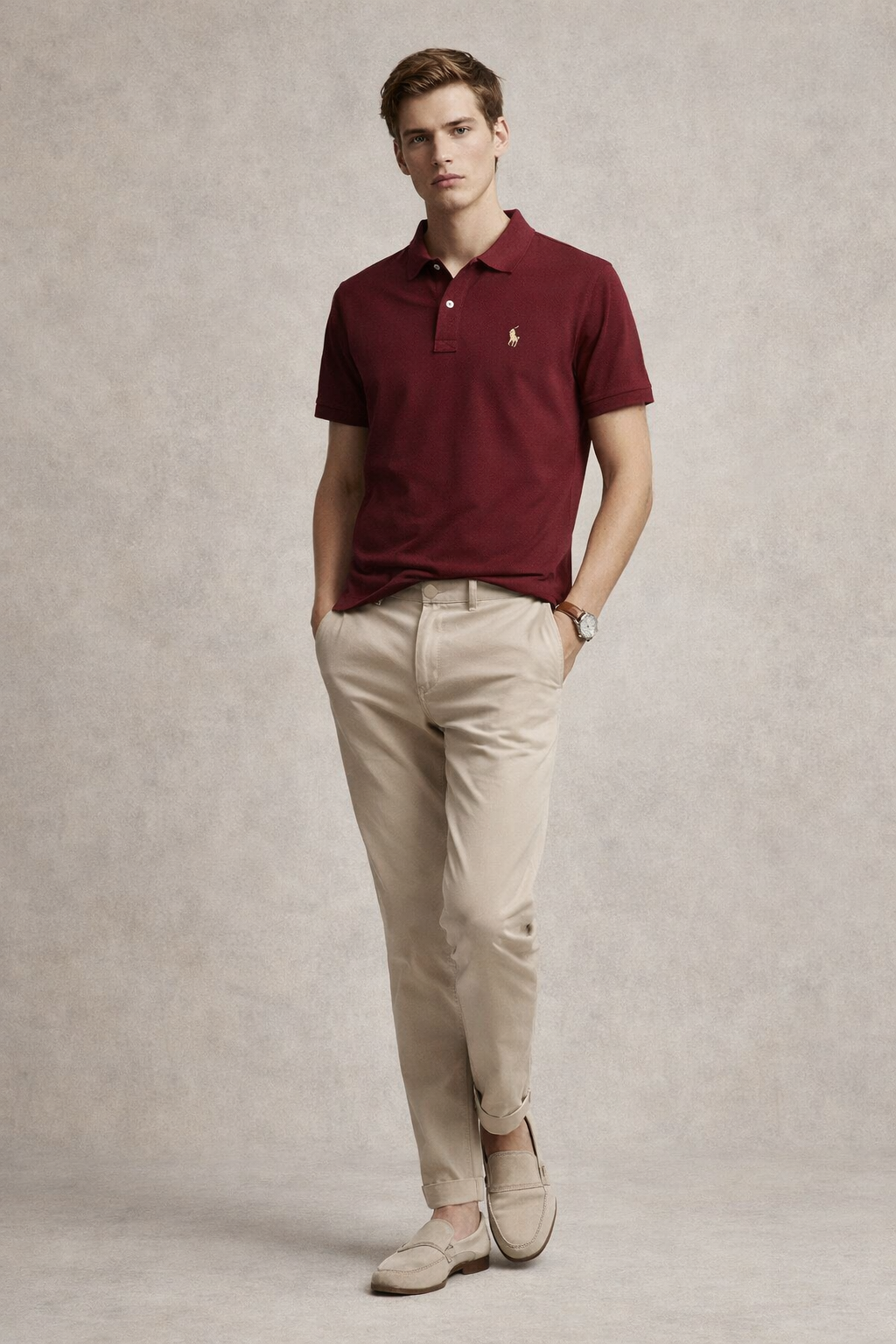 Signature Polo Shirt-Mehroon