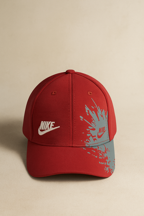 Branded Trucker Cap- Red