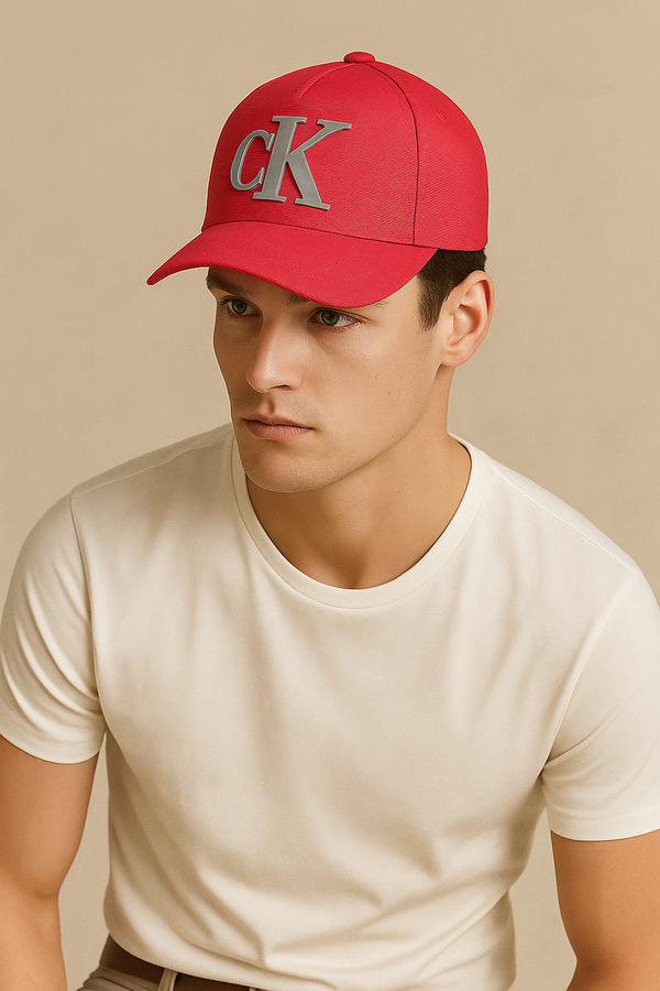 Cotton Twill Cap- Red