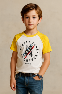 1994 Archives T-Shirt- White & Yellow