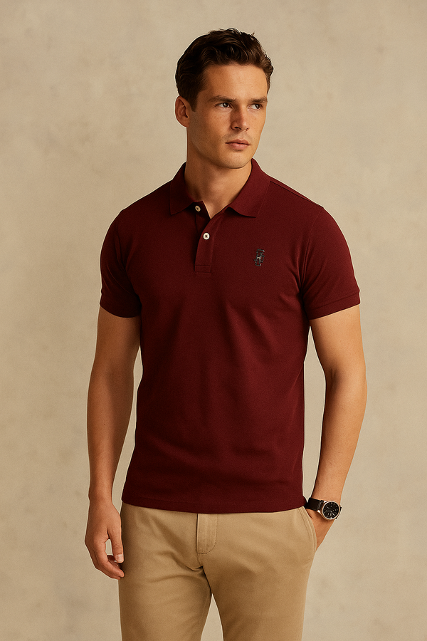 TMH  Polo Shirt- Maroon