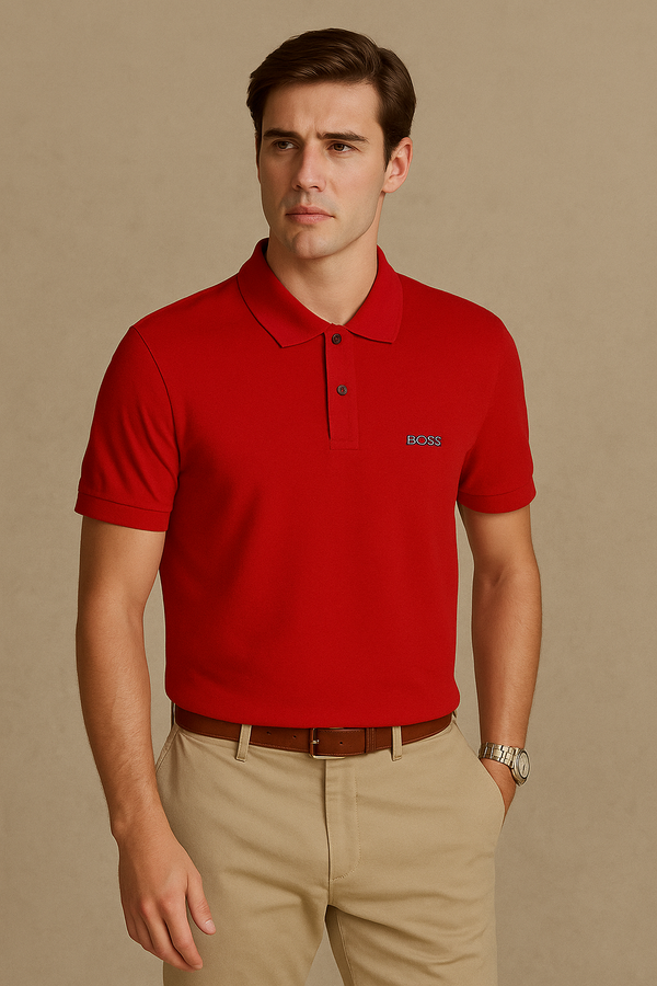 Bravos Polo Shirt- Red