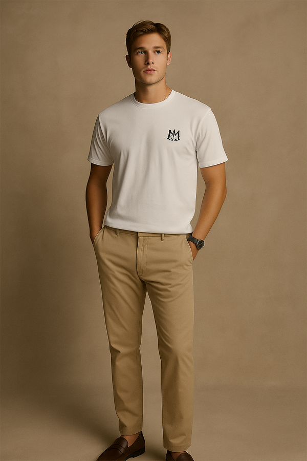 Aurora Logo-Print Cotton T-Shirt – White