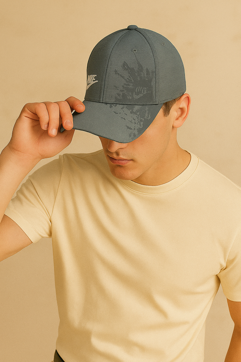 Branded Trucker Cap- Grey