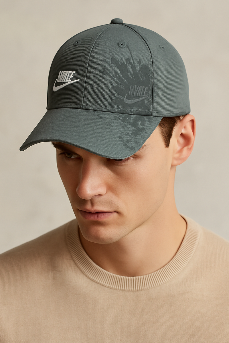 Branded Trucker Cap- Grey