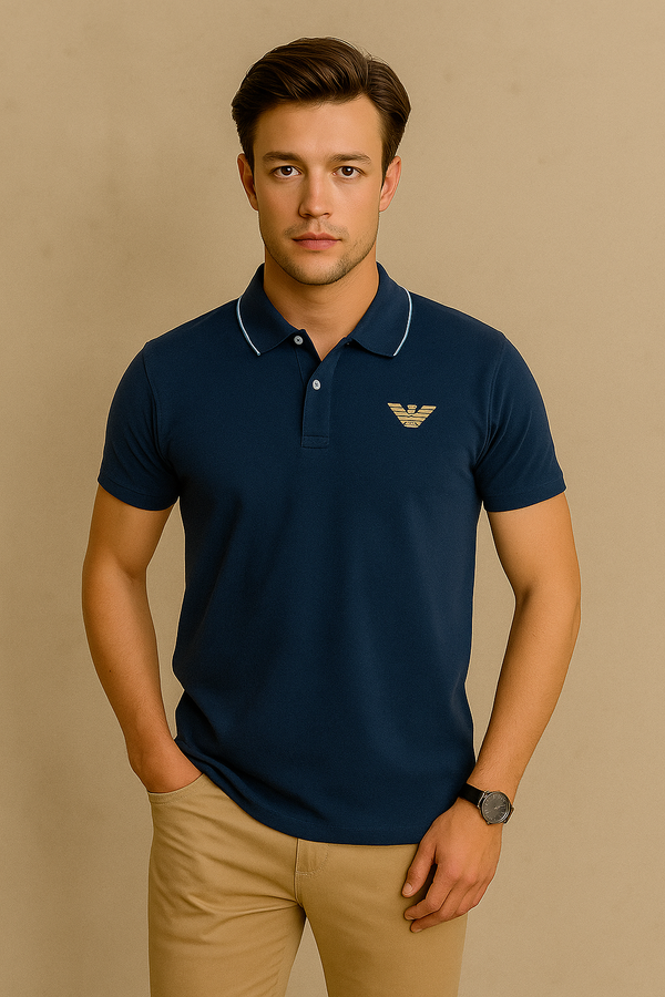 Maverico Men's Polo Shirt-Blue