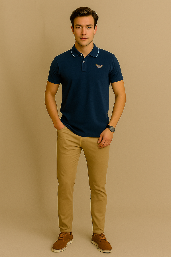 Maverico Men's Polo Shirt-Blue