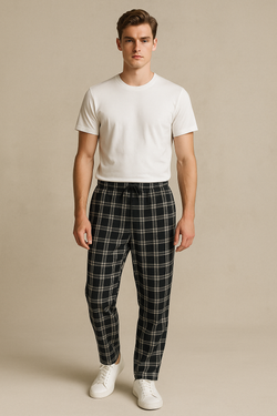 Men's Cotton Trouser- Black