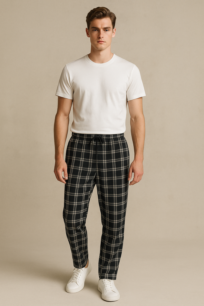 Men's Cotton Trouser- Black