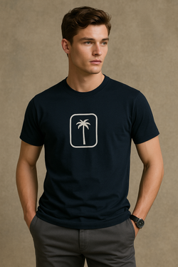Palm Tree T-Shirt- Black