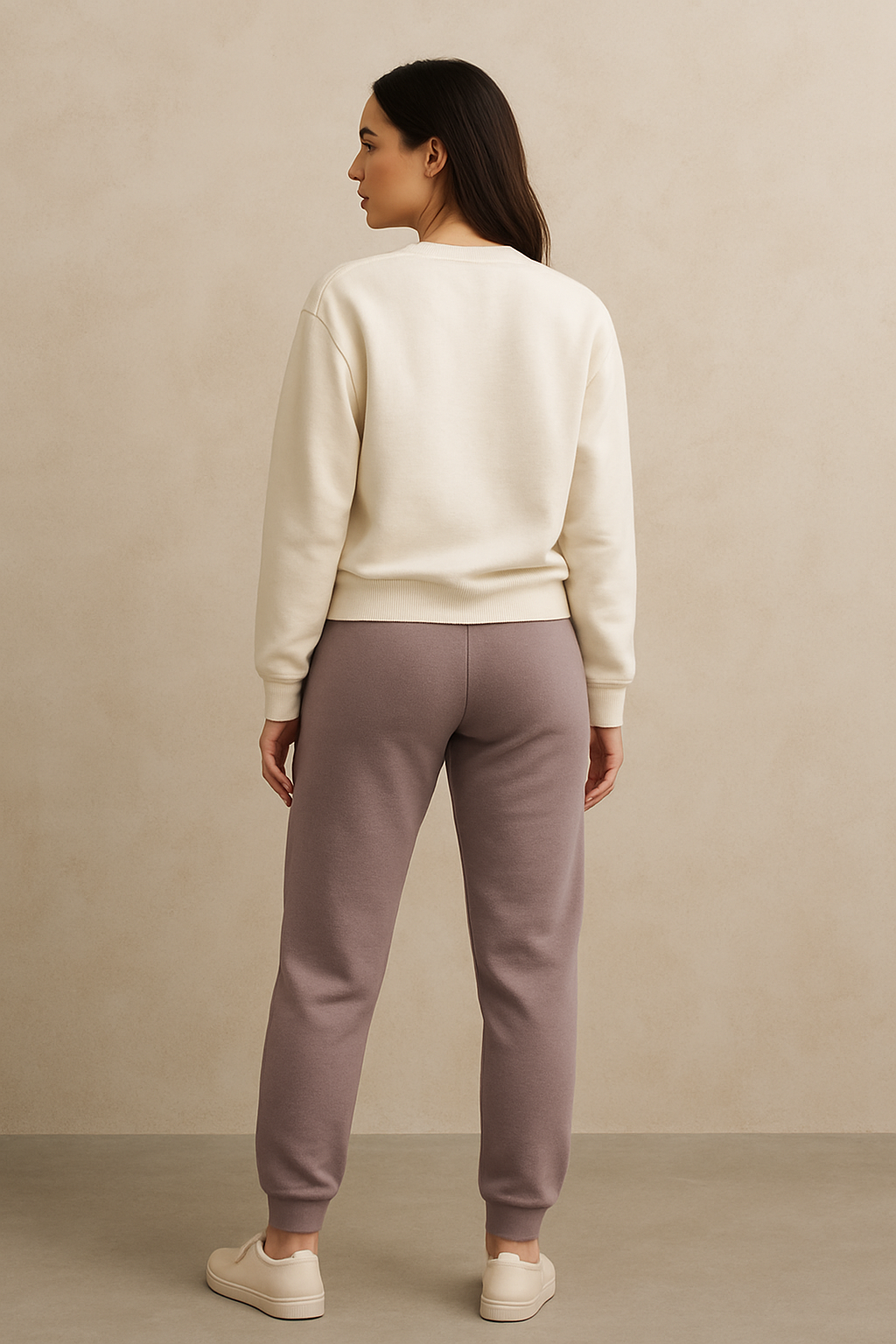 Women's Winter Fleece Trouser-Sand Beige