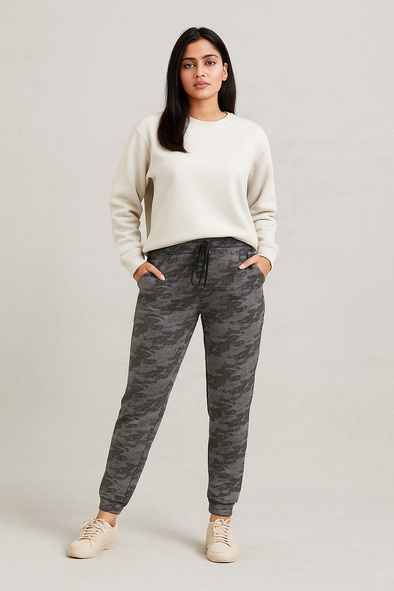 Women's Winter Fleece Trouser-Snake Grey