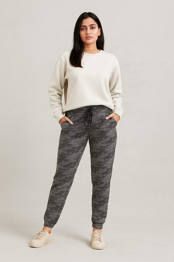 Women's Winter Fleece Trouser-Snake Grey