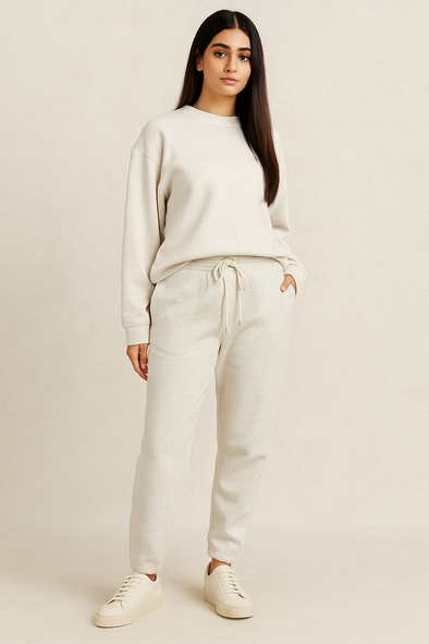 Women's Winter Fleece Trouser-White Heather
