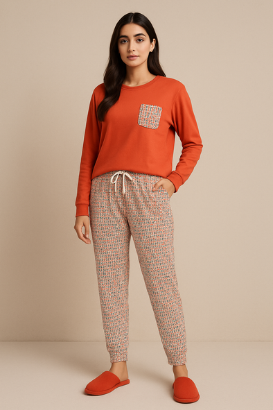 Stripe Pyjama Pant- Red