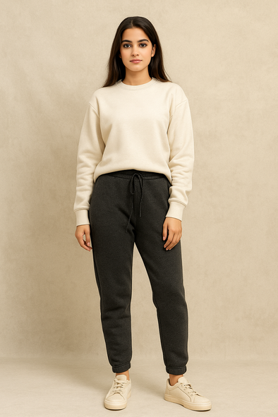 Women's Winter Fleece Trouser-Black Heather