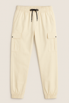 Slim Fit Cargo trousers- White