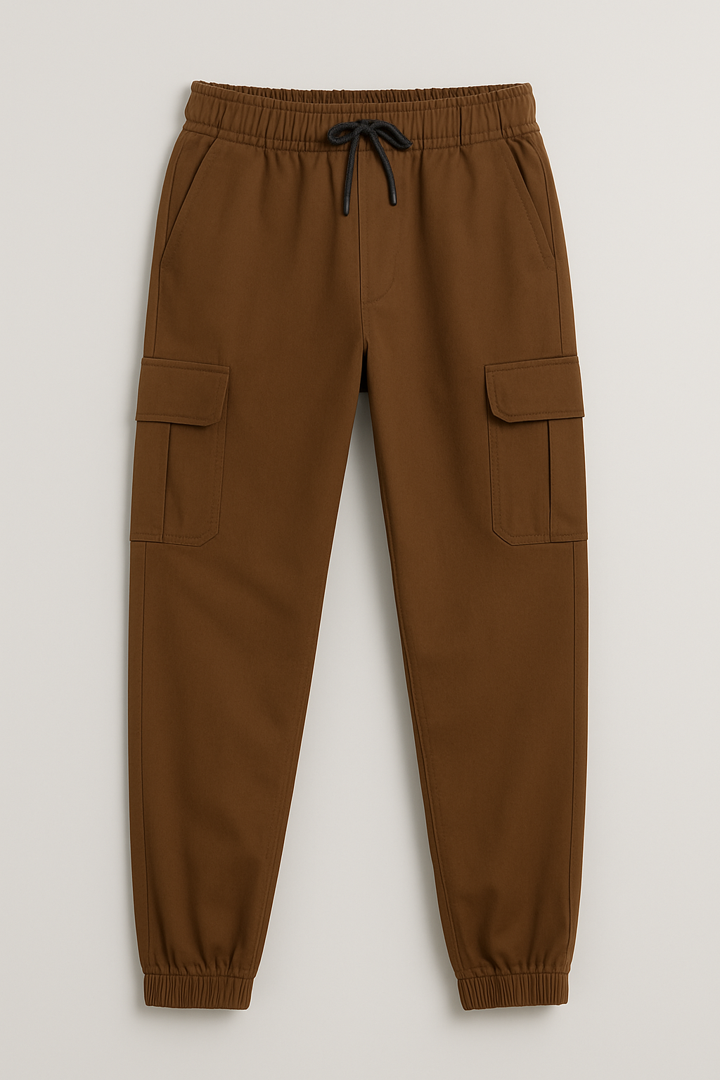 Slim Fit Cargo trousers- Dark Brown