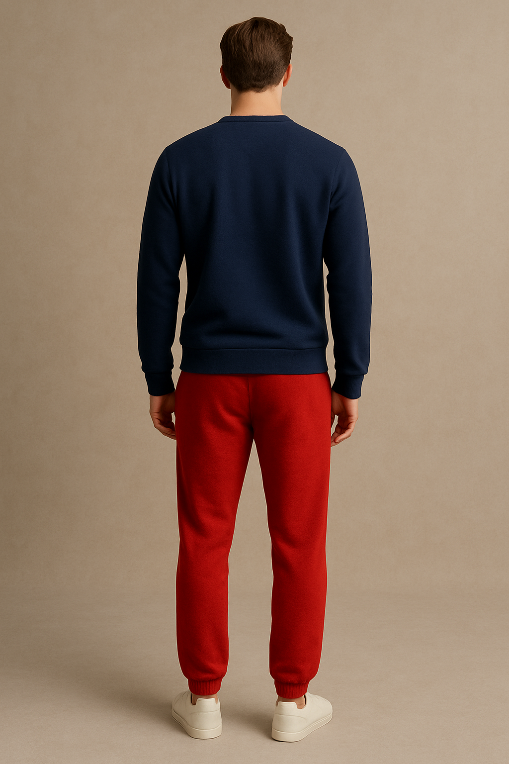 Winter Fleece Trousers for Men- Red