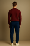 Winter Fleece Trousers for Men- Dark Royal Navy