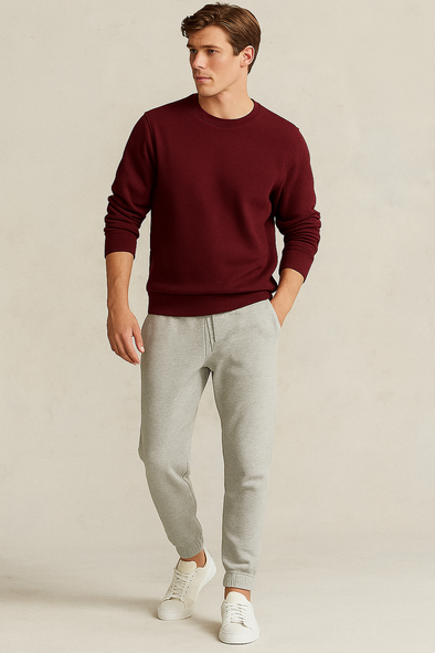 Winter Fleece Trousers for Men- Heather Grey