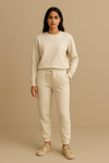 Women's Winter Fleece Trouser- Cream