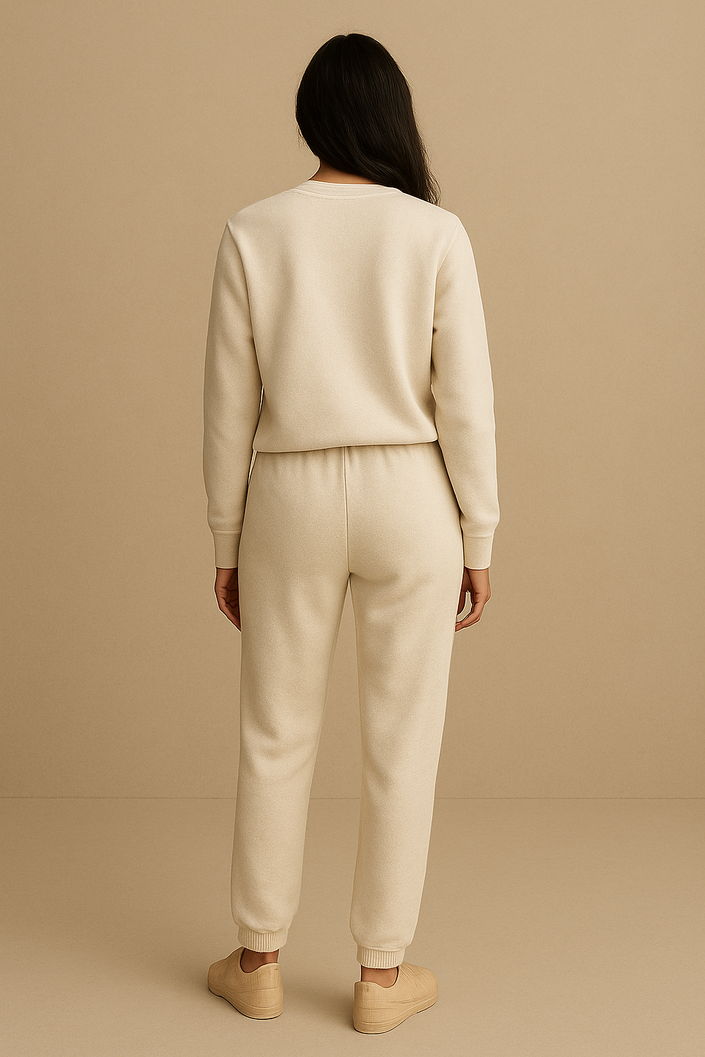 Women's Winter Fleece Trouser- Cream