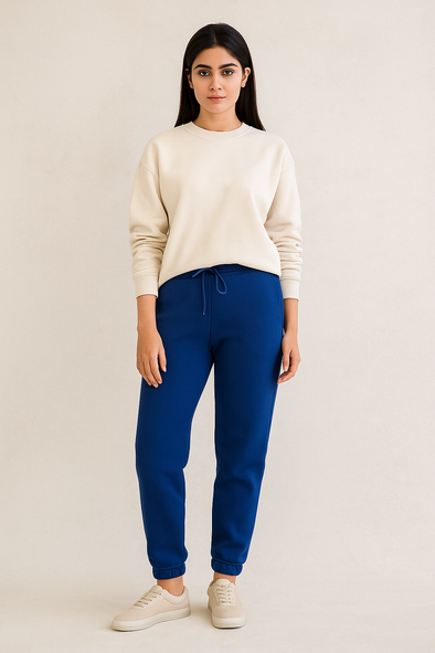 Women's Winter Fleece Trouser- Dark Royal Blue