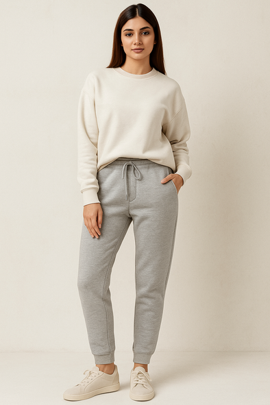 Women's Winter Fleece Trouser-Heather Grey