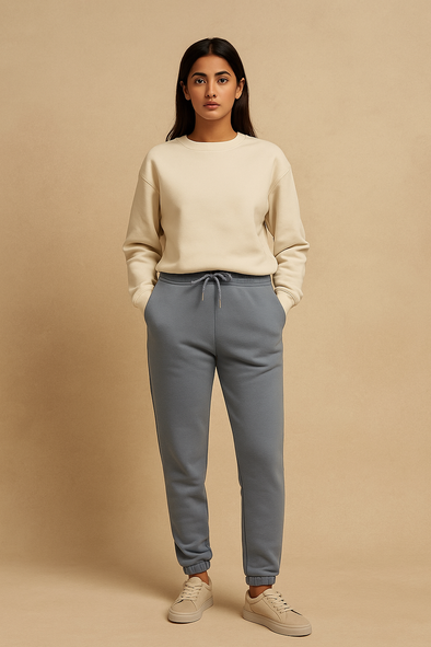 Women's Winter Fleece Trouser-Light Blue
