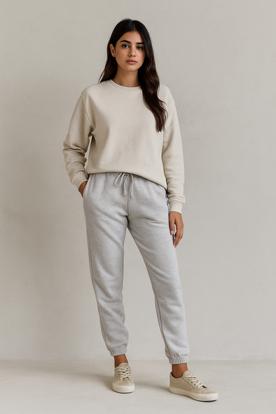 Women's Winter Fleece Trouser-Light Grey