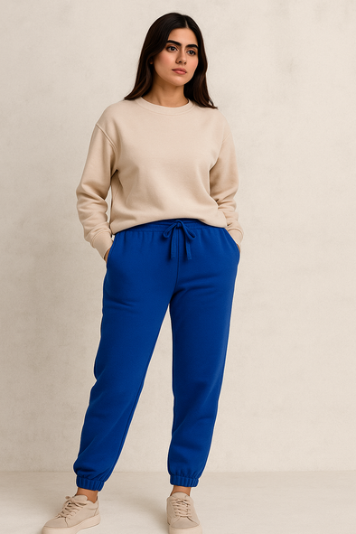 Women's Winter Fleece Trouser-Light Royal Blue