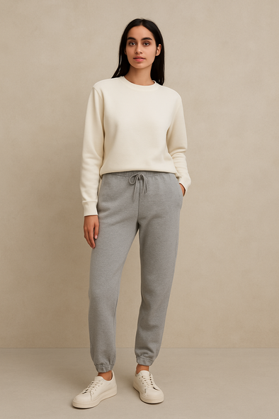 Women's Winter Fleece Trouser-Light Grey Heather