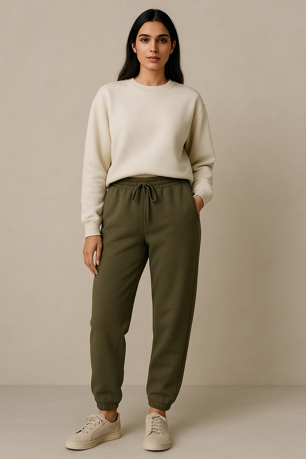 Women's Winter Fleece Trouser-Olive Green