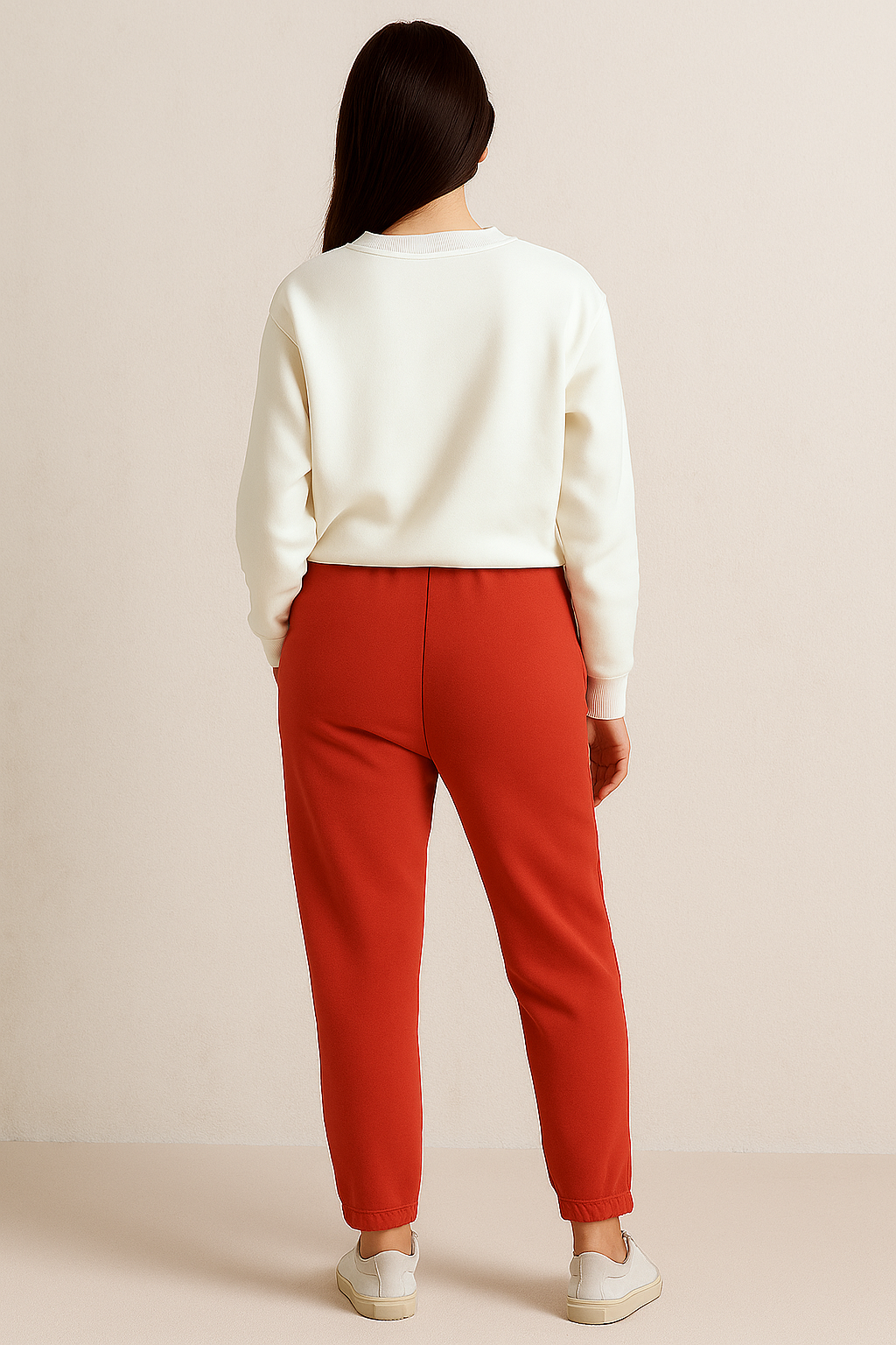 Women's Winter Fleece Trouser-Red