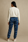 Women's Winter Fleece Trouser-Blue Camouflage