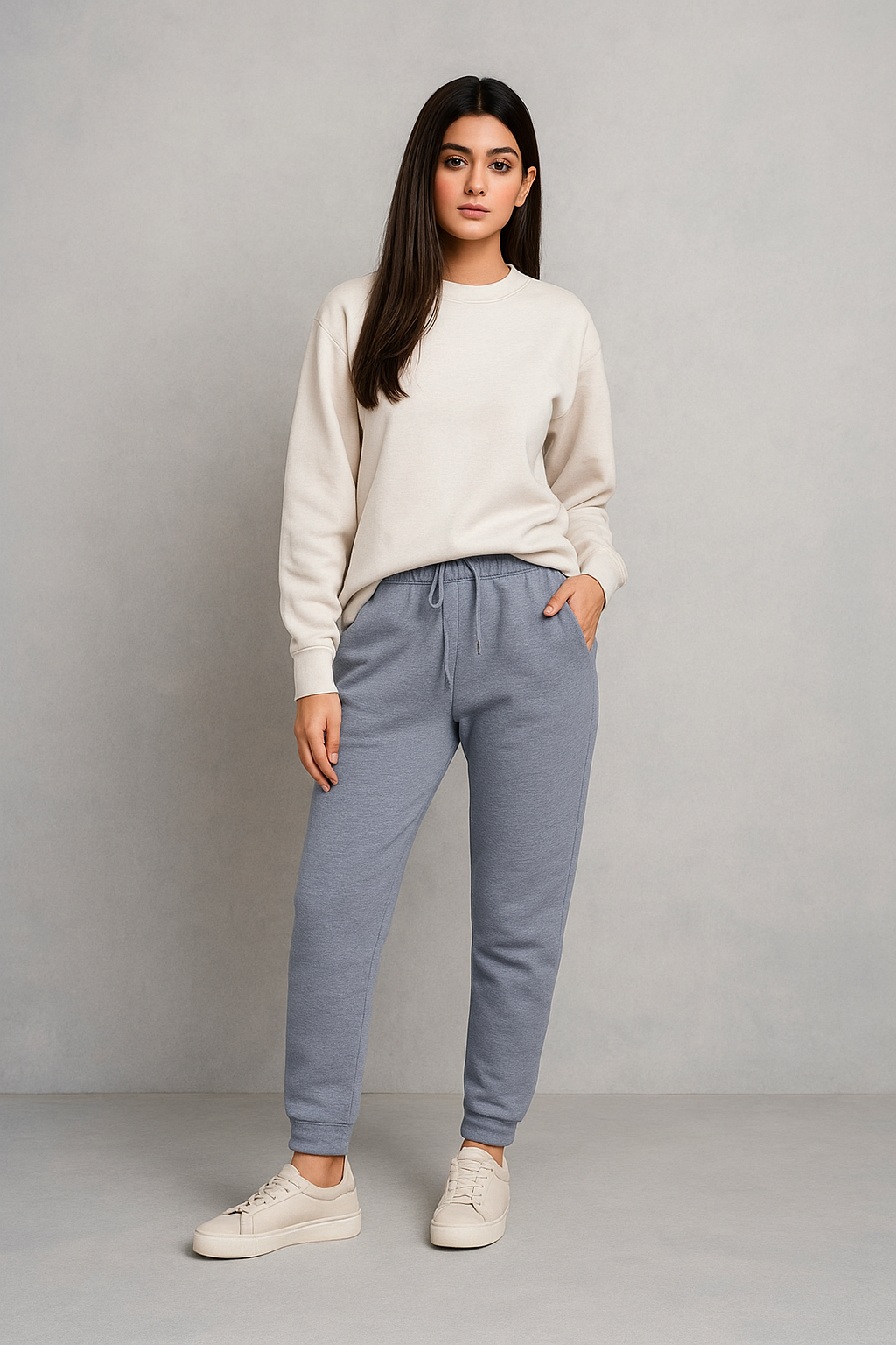Women's Winter Fleece Trouser-Blue Heather