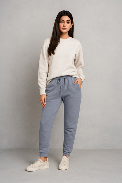 Women's Winter Fleece Trouser-Blue Heather