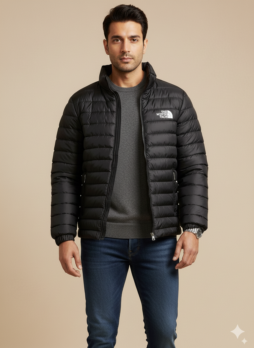 Men's Puffer Jacket - Black