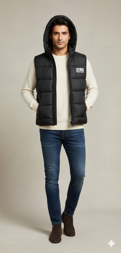 Men's Bogner Sleeveless puffer jacket - Black
