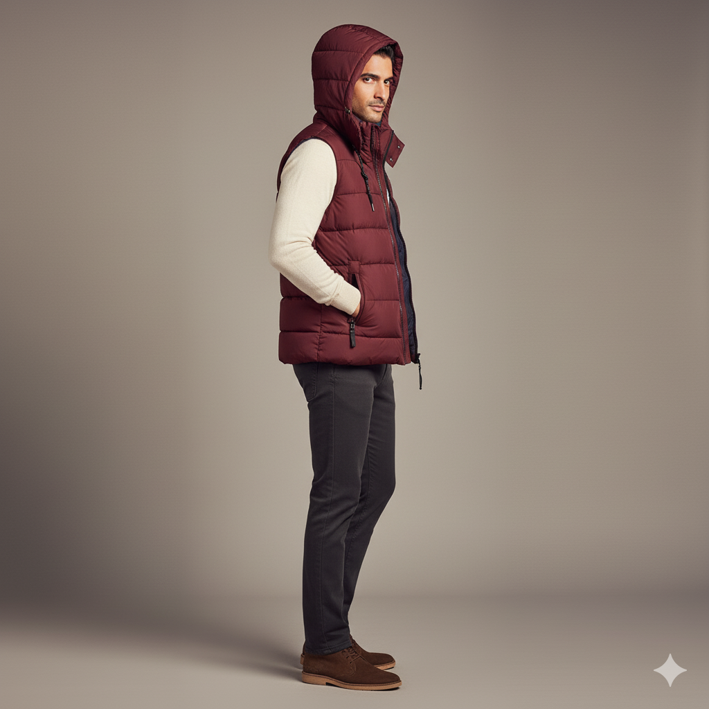 Men's Bogner Sleeveless puffer jacket - Red