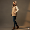 Women's Bogner Sleeveless puffer jacket - Beige