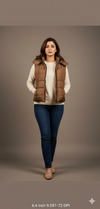 Women's Bogner Sleeveless puffer jacket - Brown