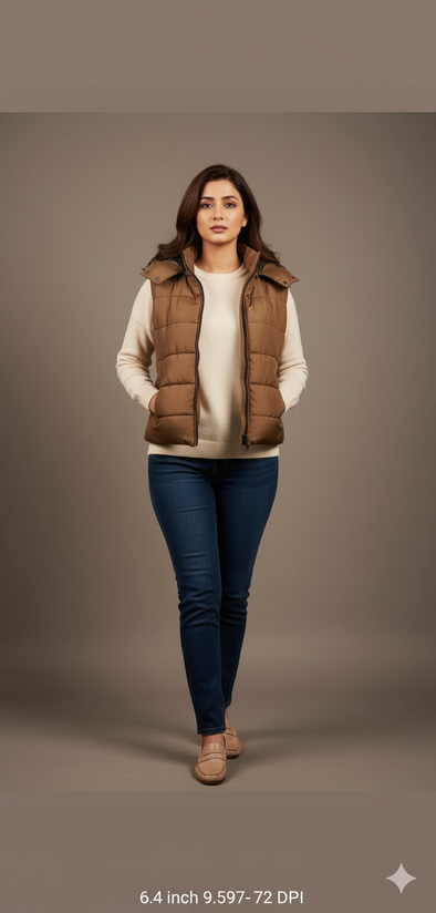 Women's Bogner Sleeveless puffer jacket - Brown