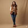 Women's Bogner Sleeveless puffer jacket - Brown
