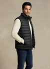 Men's Sleeveless Puffer Jacket - Black